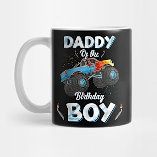 Daddy Of The Birthday Boy Monster Truck Bday Men Dad Papa Mug